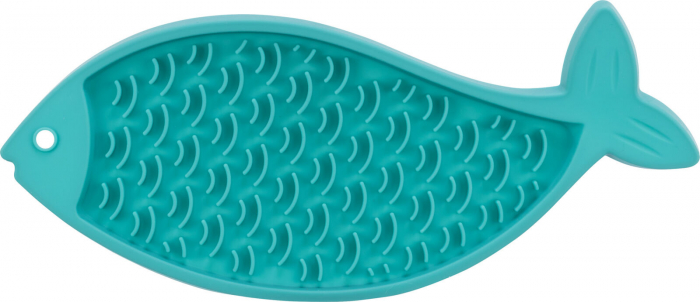Farfurie Pentru Hranire Lenta, Lickâ€™n'Snack, Silicon, Forma Peste, 28 cm, 41369 [1]