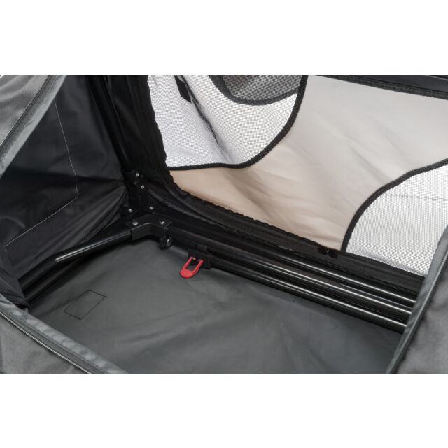 Geanta Transport Auto/Cazare Caini, Vario, S: 61x43x46 cm, Negru/Gri, 39721	 [3]