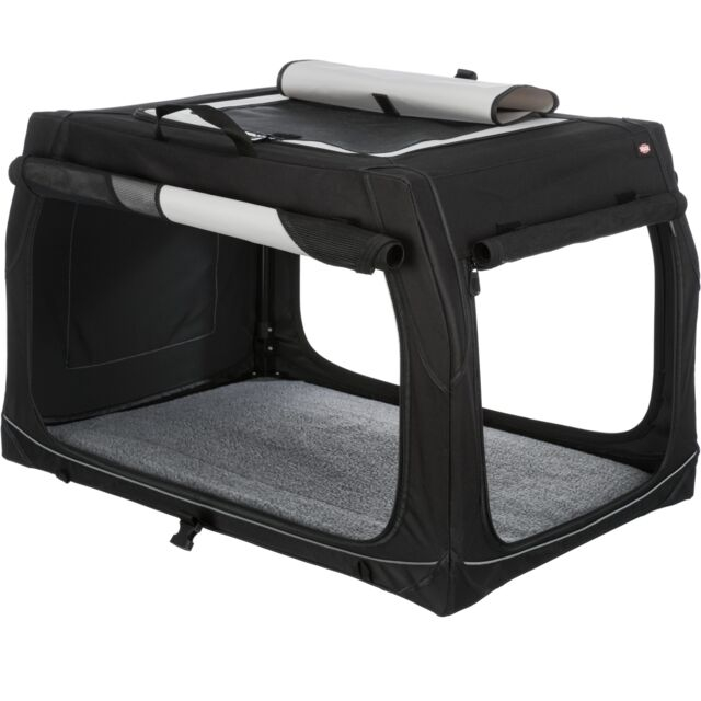 Geanta Transport Auto/Cazare Caini, Vario, S: 61x43x46 cm, Negru/Gri, 39721	 [1]