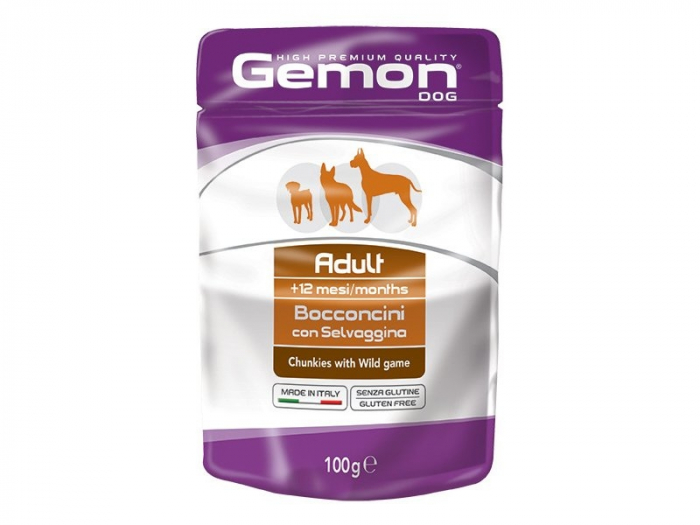 Hrana Umeda Pentru Caini, Gemon Adult, Vanat, 100 g [1]