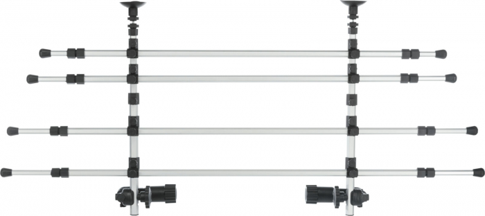 Grilaj Auto, Latime: 96-163 cm/ Inaltime: 34-48 cm, Argintiu/Negru, 13171	 [2]
