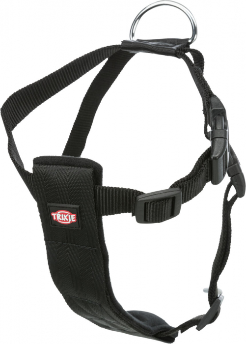 Ham Si Centura Auto Pentru Caini, L: 70-90 cm/25 mm, Negru, 1292	 [2]