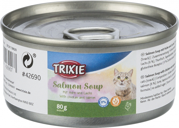 Hrana Pentru Pisici, Supa De Somon Si Pui, 80 g, 42690 [1]
