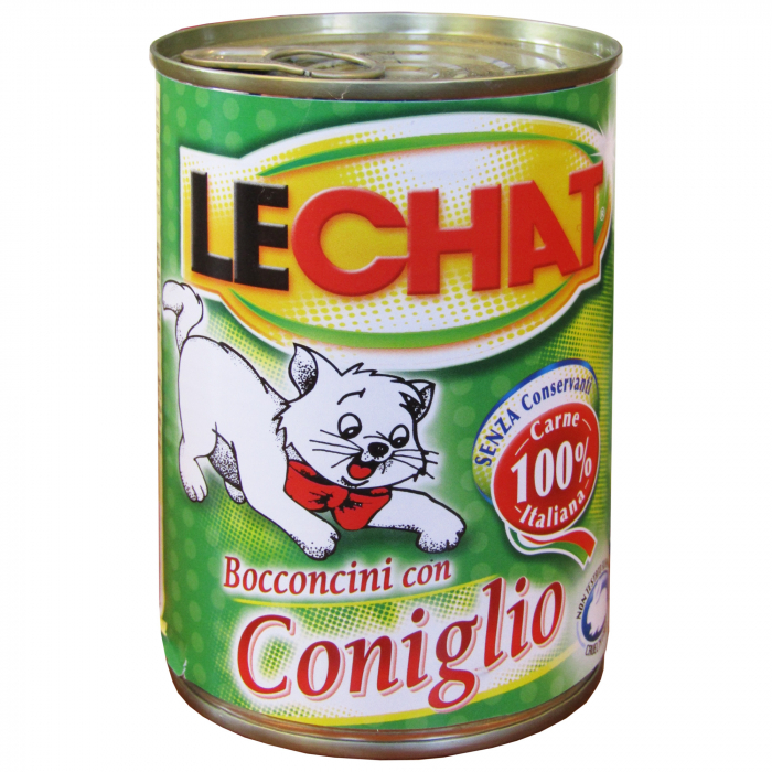 Hrana Umeda Pentru Pisici, LeChat, Cu Iepure, 400 g	 [2]
