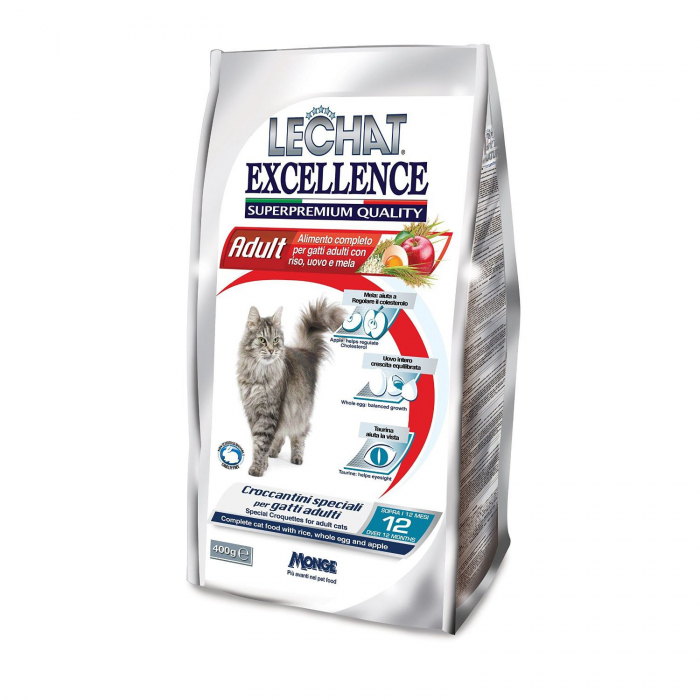 Hrana Uscata Pentru Pisici, Lechat Excellence Adult, Cu Pui, 400 g [2]