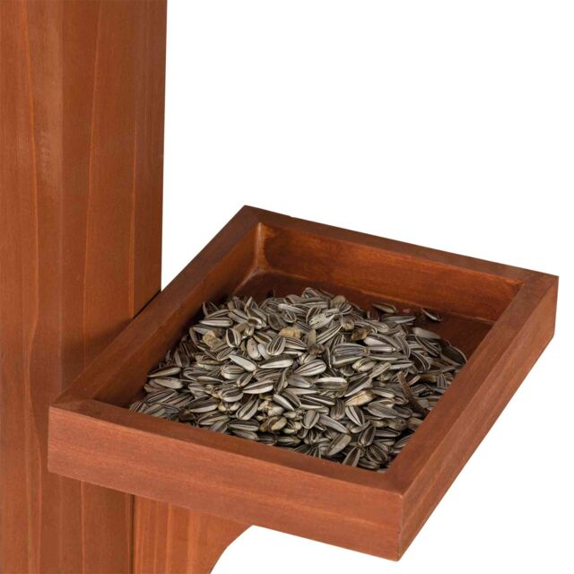  Hranitor Exterior, Tip Casuta Cu Stativ, Lemn, 55x27x53 cm/1.40 m, 55809	 [3]