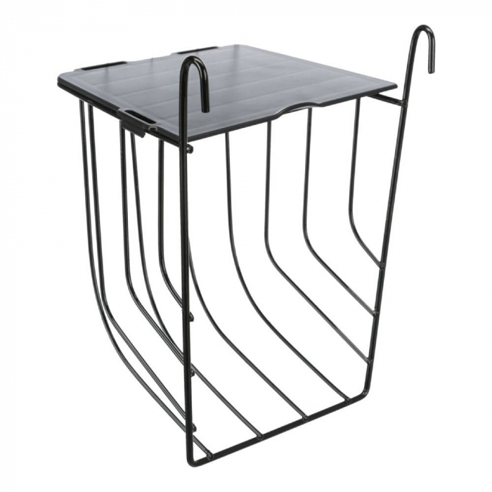 Hranitor Metalic Pentru Rozatoare, Cu Capac,13x18x12 cm, Negru, 60890 [1]