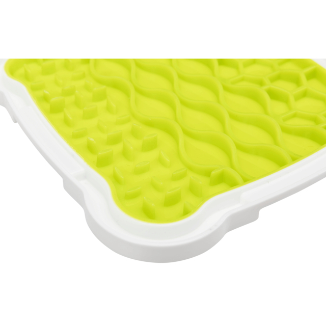 Farfurie Pentru Hranire Lenta, Lickâ€™n'Snack, 20x20 cm, Lime/Alb, 34952 [5]