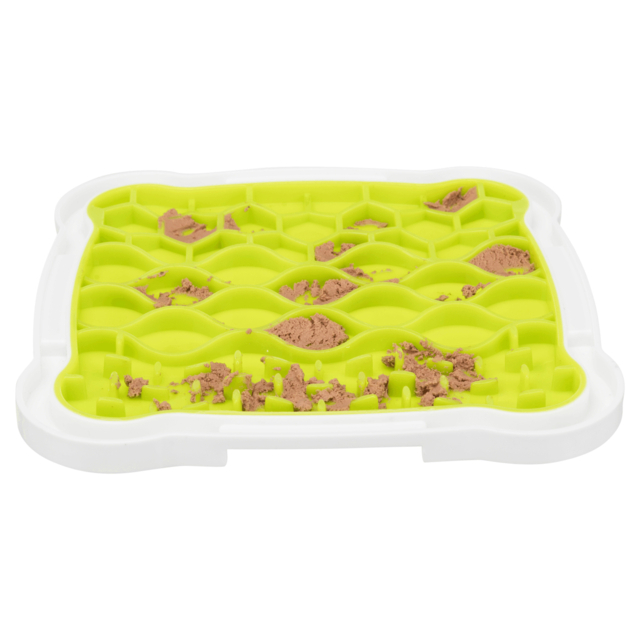 Farfurie Pentru Hranire Lenta, Lickâ€™n'Snack, 20x20 cm, Lime/Alb, 34952 [4]