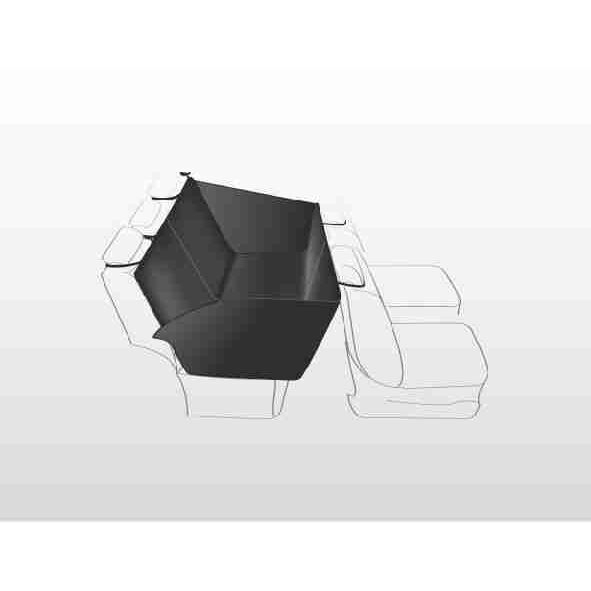 Husa Protectie Bancheta Auto, Cu Parti Laterale, 1.50x1.35 m, Negru, 1348	 [3]