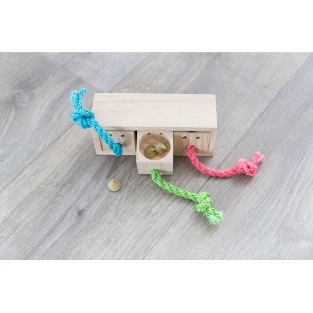 Jucarie De Strategie Pentru Rozatoare, Cub, Lemn, 15x5.5x6 cm, 62815	 [3]