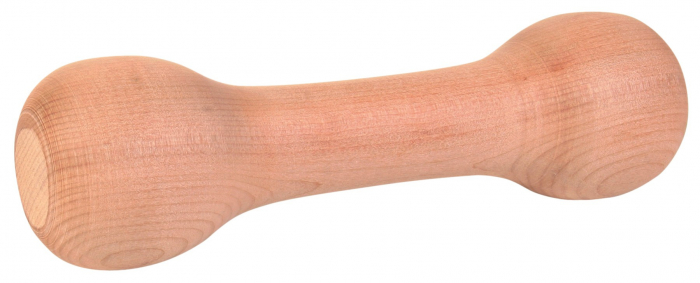 Jucarie De Aport Pentru Caini, Haltera, Lemn, 21cm/250 g 3221 [2]