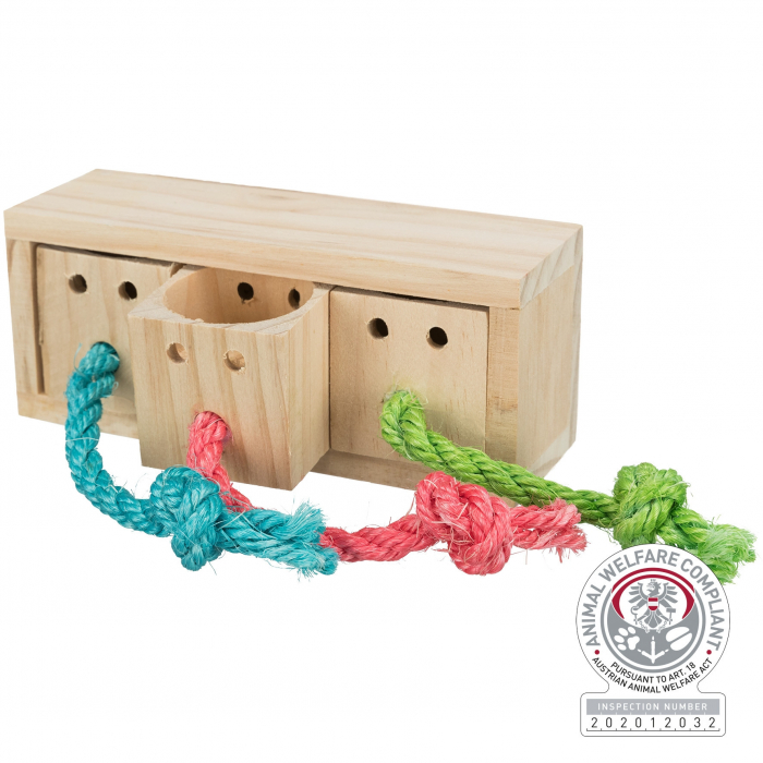 Jucarie De Strategie Pentru Rozatoare, Cub, Lemn, 15x5.5x6 cm, 62815	 [5]