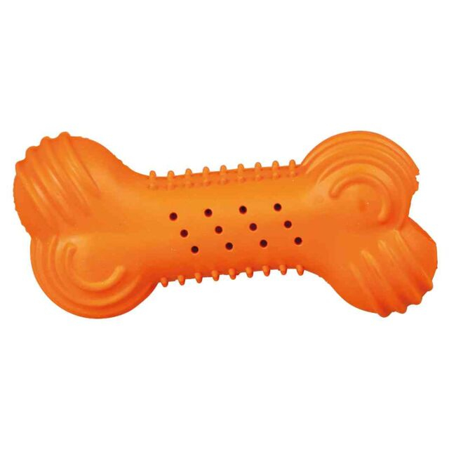 Jucarie Pentru Caini, Os Fosnitor, Cauciuc, 11 cm, Diferite Culori, 34848 [1]