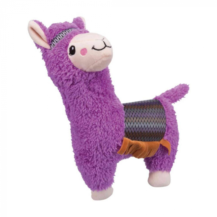 Jucarie Pentru Caini, Alpaca, Plus, Cu Sunet, 31 cm, Mov, 35899 [2]