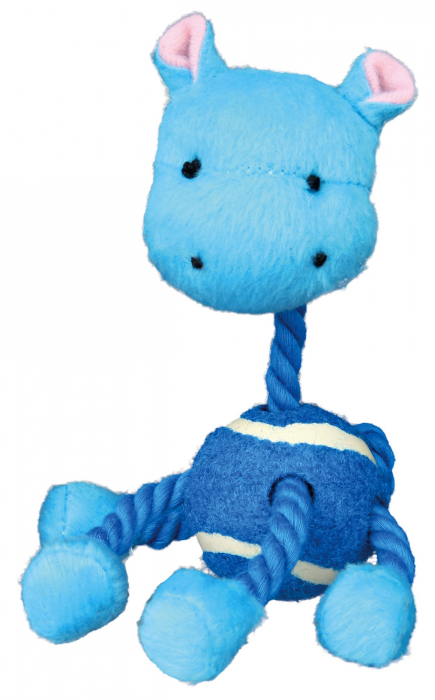 Jucarie Pentru Caini, Animal Cu Minge Tenis Si Franghie, Plus, 16 cm, Diverse Modele, 3612 [2]