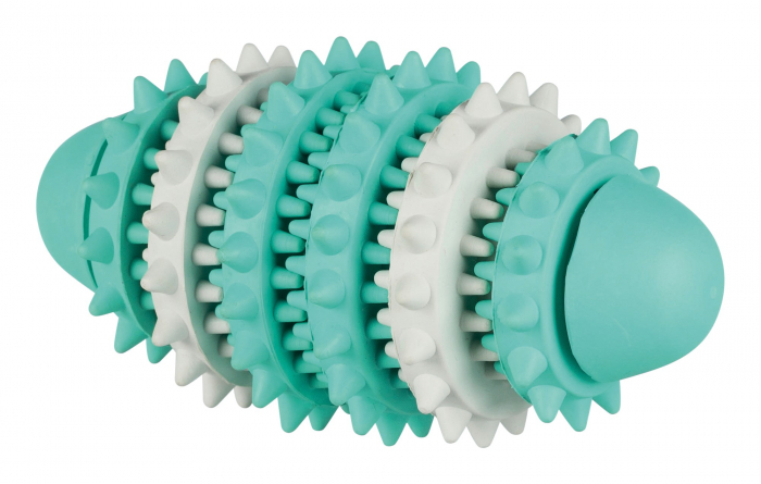 Jucarie Pentru Caini, Denta Fun, Minge Rugby, Aroma Menta, Cauciuc,15 cm, 33132 [2]