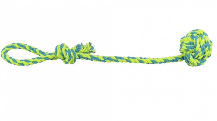 Jucarie Pentru Caini, Franghie Cu Minge Tesuta, 7/50 cm, 3269 [2]