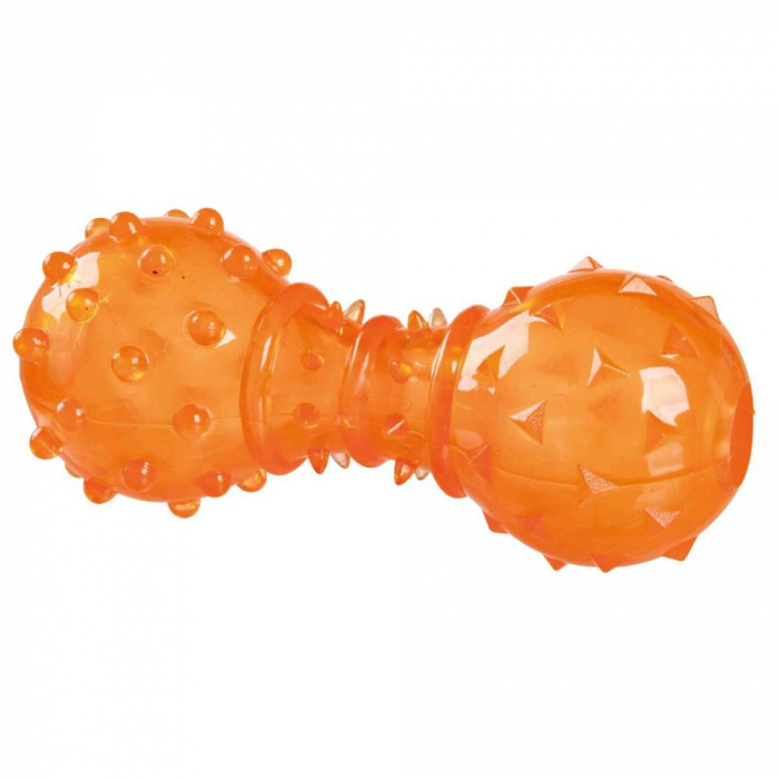 Jucarie Pentru Caini, Haltera Eliberare Recompense, 12 cm, Portocaliu, 34930 [2]