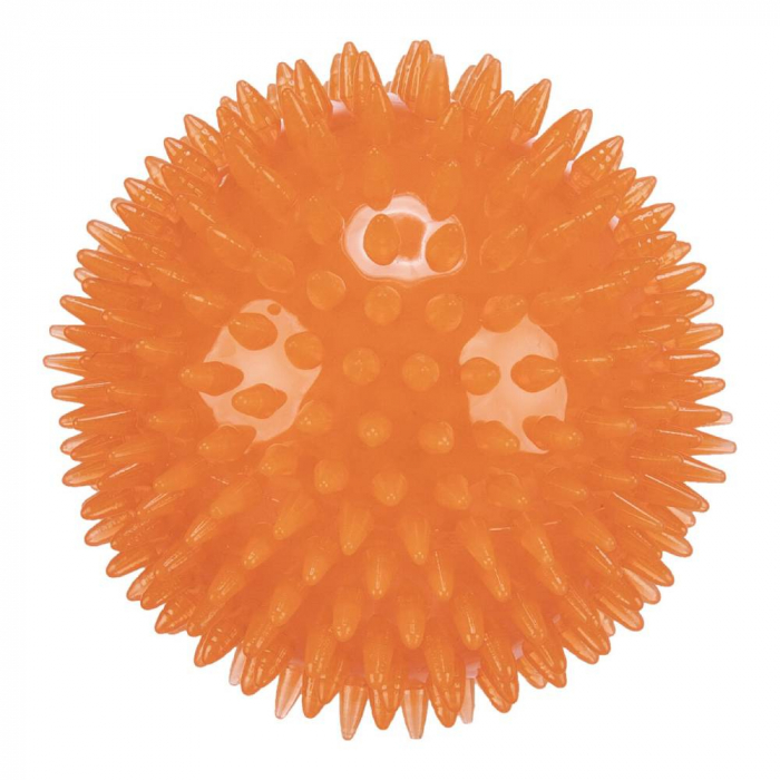 Jucarie Pentru Caini, Minge Arici, Plutitoare, 8 cm, Portocaliu, 33651 [2]