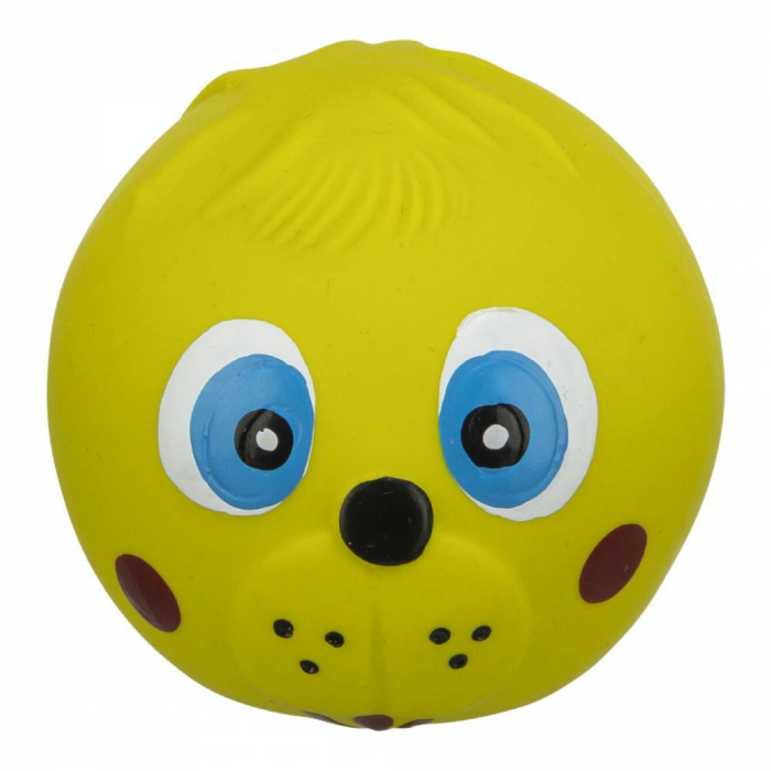 Jucarie Pentru Caini, Minge Chip Animal, Latex, Cu Sunet, 6 cm, Diverse Culori, 3504	 [2]
