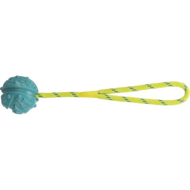 Jucarie Pentru Caini, Minge Pe Sfoara, Plutitoare, 7 cm/35 cm, Petrol, 33482 [2]