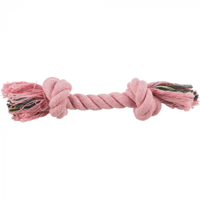 Jucarie Pentru Caini, Sfoara Cu 2 Noduri Mijlocii, 20 cm/50 g, Diverse Culori, 3271	 [2]