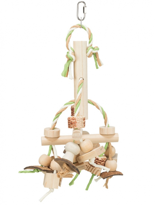 Jucarie Pentru Pasari, Lemn, 31 cm, 58963	 [2]