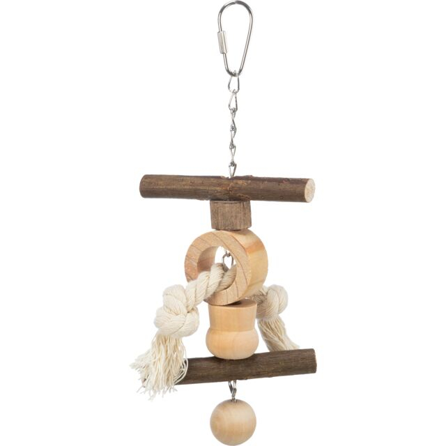 Jucarie Pentru Pasari, Lemn De Scoarta, 20 cm, 58961	 [2]