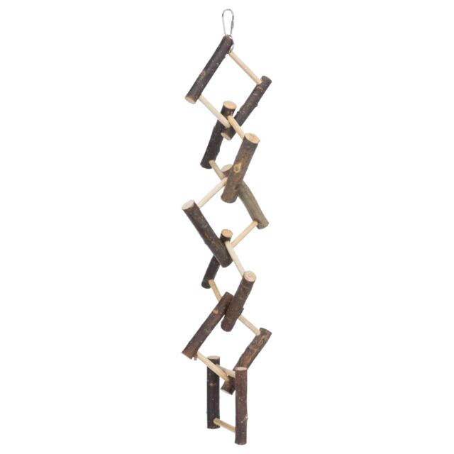 Jucarie Pentru Pasari, Scara Suspendata, Lemn De Scoarta, 12 trepte/ 58 cm, 5885	 [2]