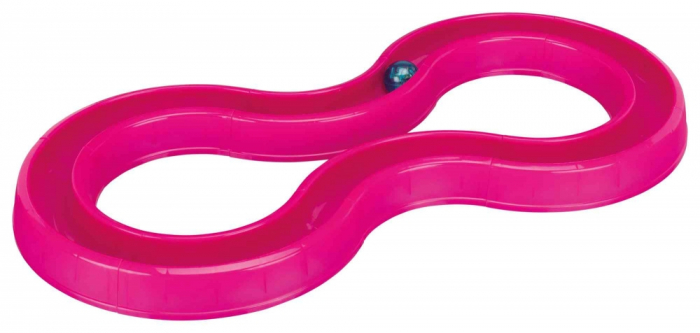 Jucarie Pentru Pisici, Circuit Cu Minge, 65x31 cm, Roz 41413	 [1]