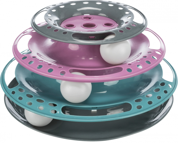  Jucarie Pentru Pisici, Circuit Turn Prinde Mingile, 25x13 cm, 41345	 [2]