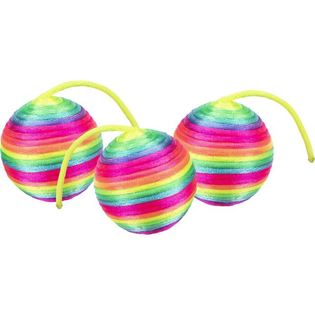 Jucarie Pentru Pisici, Minge Zornaitoare, 4 cm, Diverse Culori, 41120 [1]