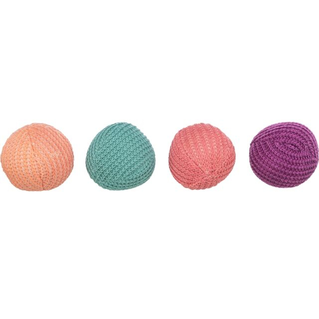 Jucarie Pentru Pisici, Set 2 X Mingi Tricotate, 4.5 cm 45728	 [2]