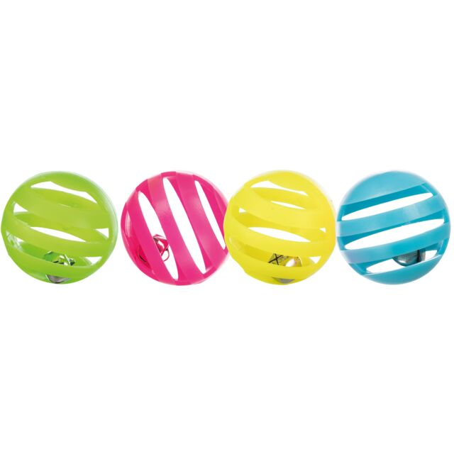 Jucarie Pentru Pisici, Set 4 X Mingi Plastic, Cu Clopotel, 4 cm 4521	 [2]