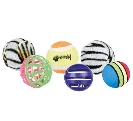 Jucarie Pentru Pisici, Set 6 X Mingi, 4 cm 4523	 [2]