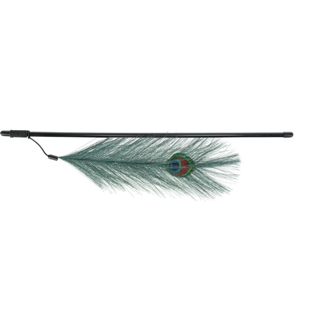 Jucarie Pentru Pisici, Undita Cu Pana De Paun, 47 cm 4509	 [2]