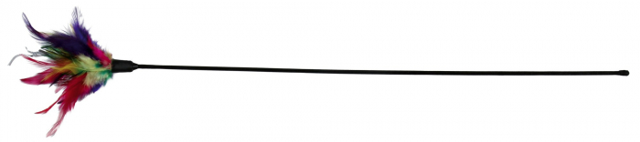Jucarie Pentru Pisici, Undita Cu Pene, 50 cm 4106	 [2]