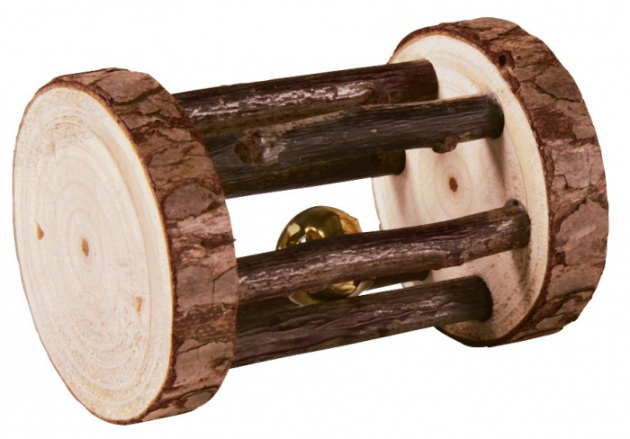 Jucarie Pentru Rozatoare, Rola Cu Clopotel, Lemn, 5x7 cm, 61654	 [2]