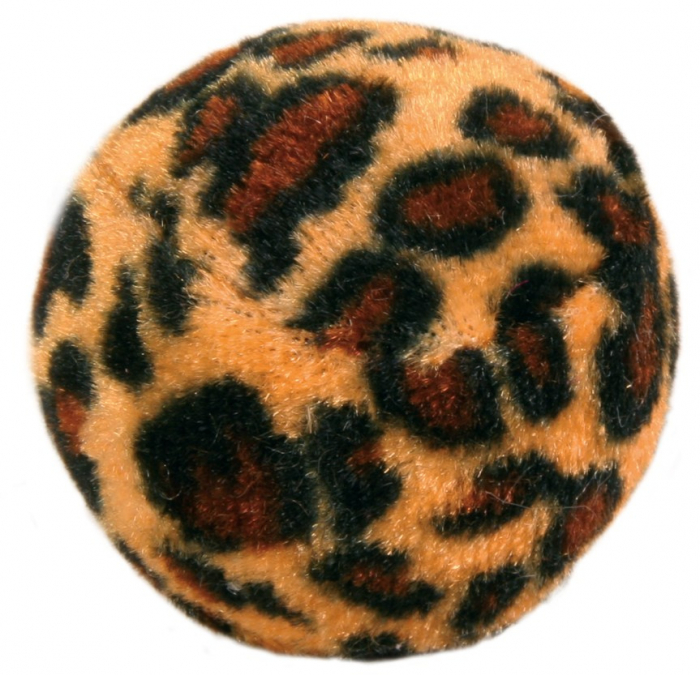 Jucarie Pentru Pisici, Set 4 Mingi Cu Imprimeu Leopard, 4 cm, 4109	 [1]