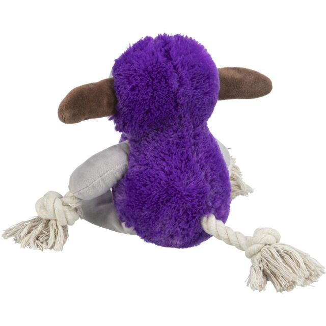Jucarie Pentru Caini, Monstru, Plus/Sfoara, Cu Sunet, 32 cm, Violet, 34723 [3]