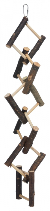 Jucarie Pentru Pasari, Scara Suspendata, Lemn De Scoarta, 12 trepte/ 58 cm, 5885	 [1]