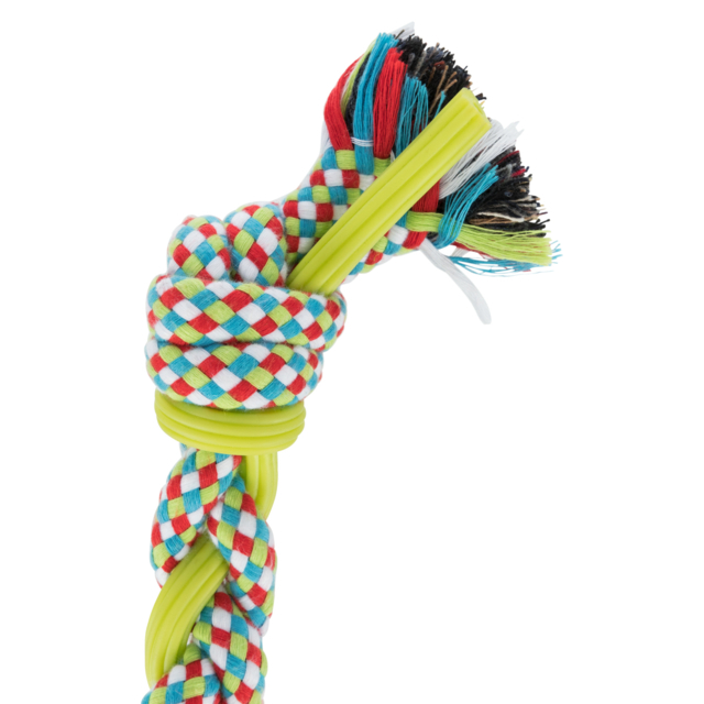 Jucarie Pentru Caini, Sfoara Impletita, Bumbac/TPR, 50 cm, 35698 [2]