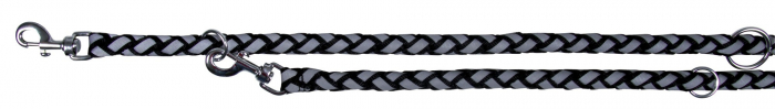 Lesa Cavo Coarda, Reglabila/Reflectorizanta, S-M: 2.00 m/12 mm, Negru, 135801	 [2]