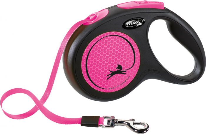 Lesa Flexi Neon, Banda, M: 5 m/25 kg, Roz Neon, 209326 [1]
