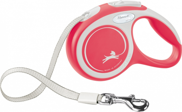 Lesa Flexi Comfort, Banda, XS: 3 m/12 kg, Rosu, 213303 [1]