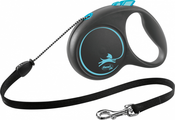 Lesa Flexi Black Design, Snur, M: 5 m/20 kg, Albastru, 12262 [2]