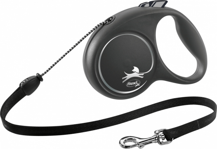 Lesa Flexi Black Design, Snur, M: 5 m/20 kg, Negru, 12261 [2]