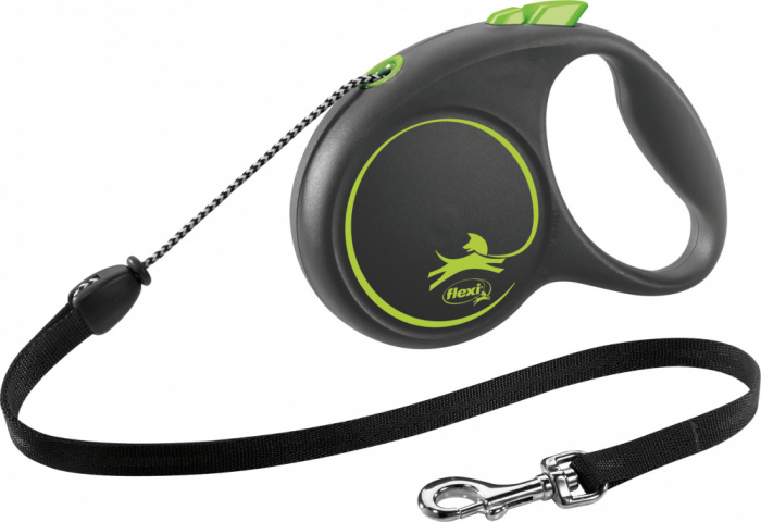 Lesa Flexi Black Design, Snur, M: 5 m/20 kg, Verde, 12264 [2]
