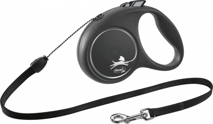Lesa Flexi Black Design, Snur, S: 5 m/12 kg, Negru, 12251 [2]